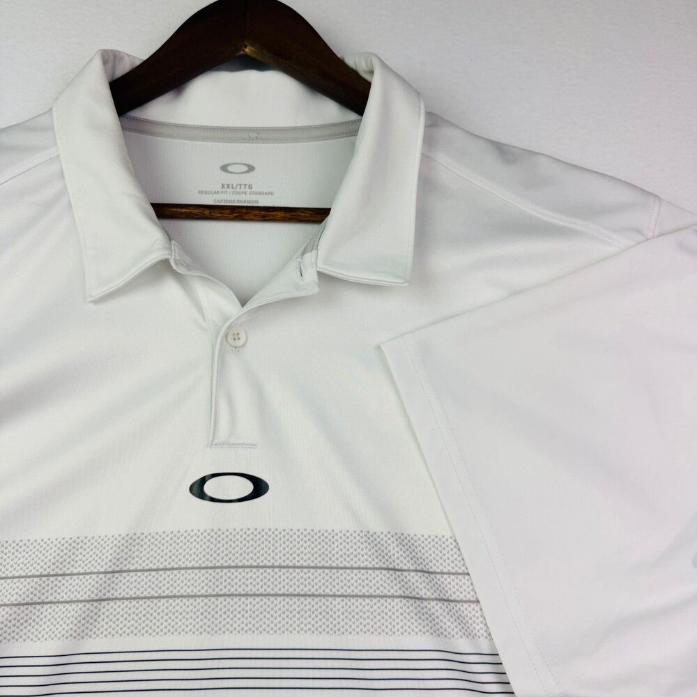 Oakley Golf White Performance Polo XXL